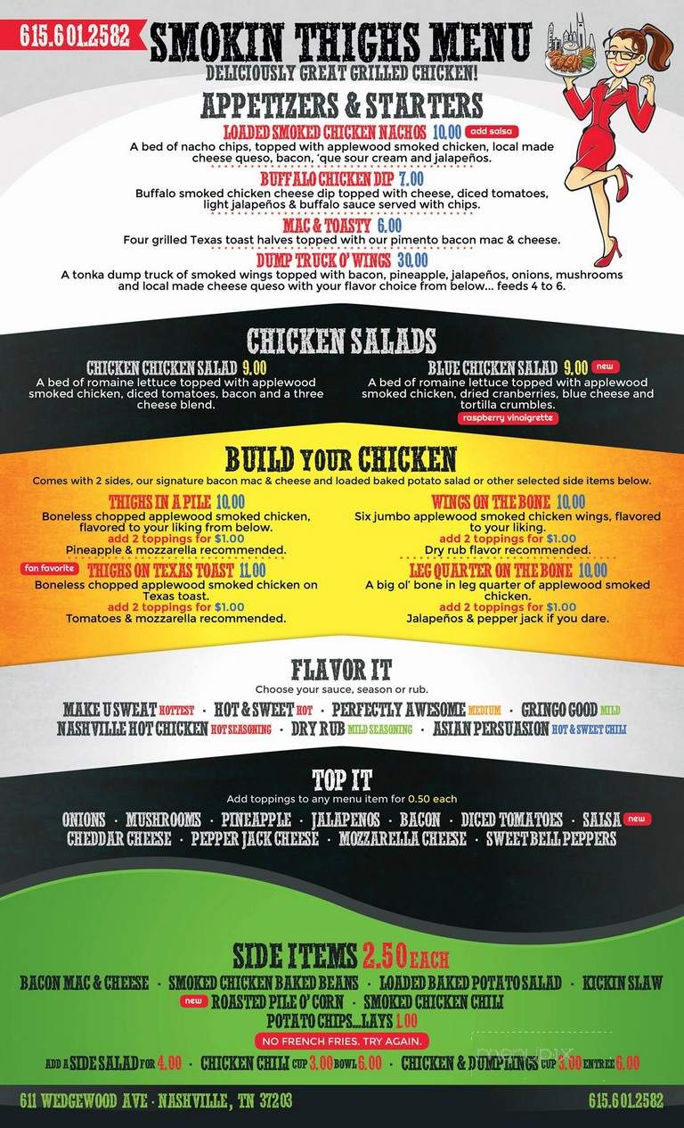 Smokin' Thighs - Nashville, TN menu_pic