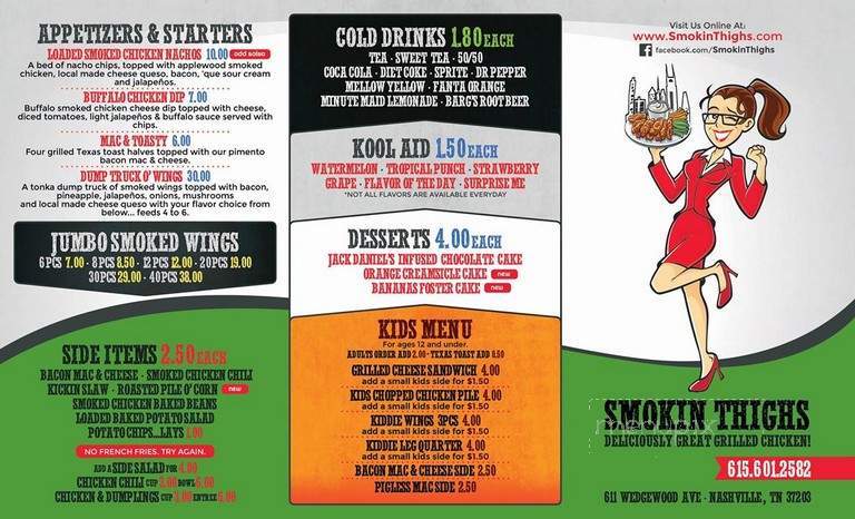 Smokin' Thighs - Nashville, TN menu_pic