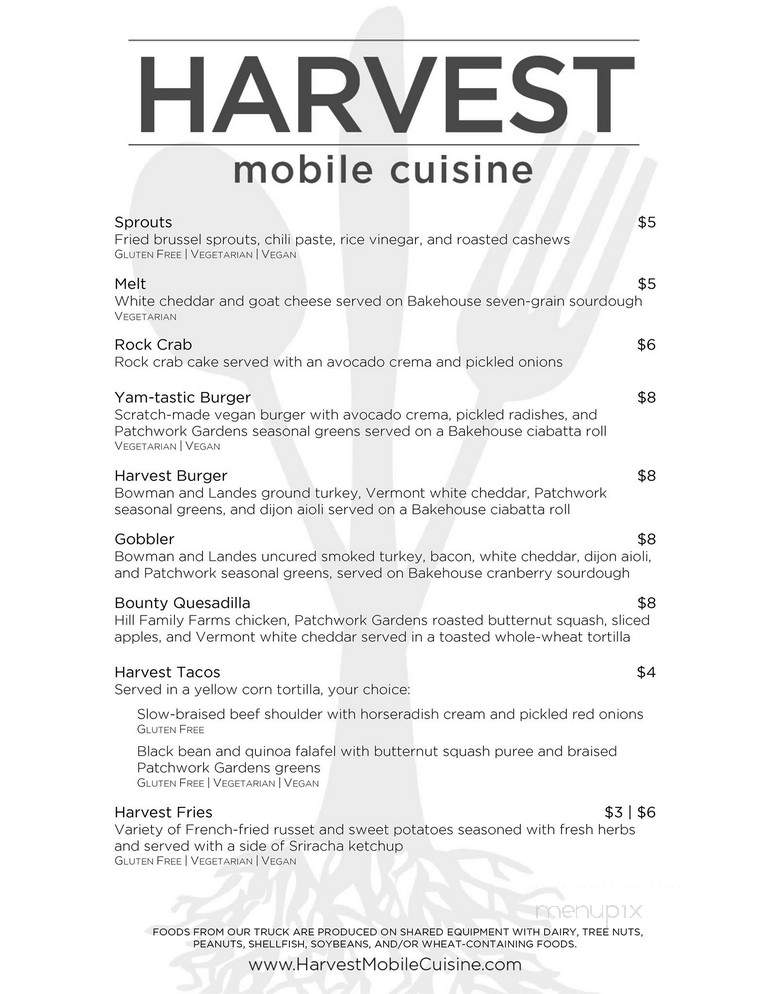 Harvest Mobile Cuisine - Spring Valley, OH