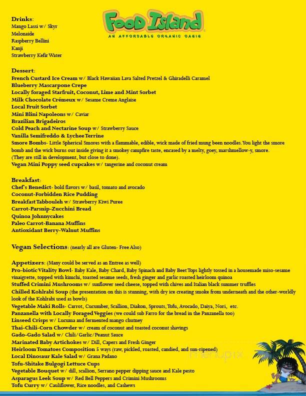 Food Island - Jupiter, FL menu_pic
