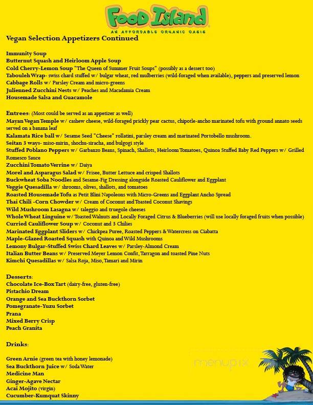 Food Island - Jupiter, FL menu_pic