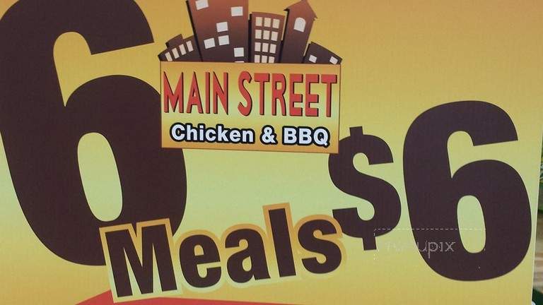 Main Street Chicken and BBQ - GREENVILLE, NC menu_pic