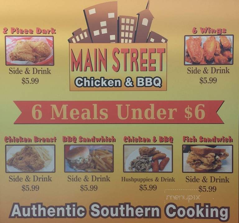 Main Street Chicken and BBQ - GREENVILLE, NC