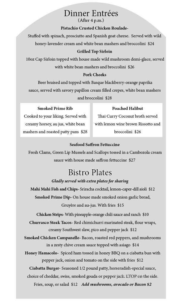Anchor Restaurant - McCall, ID menu_pic
