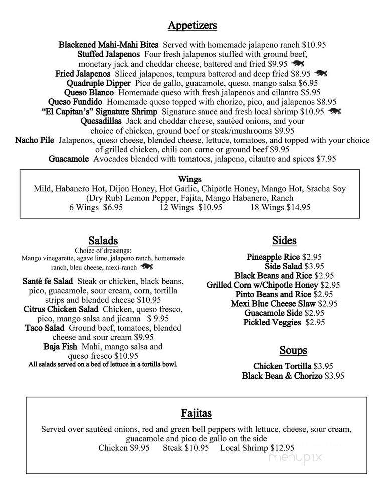 3 Matadors Tequileria - Charleston, SC menu_pic