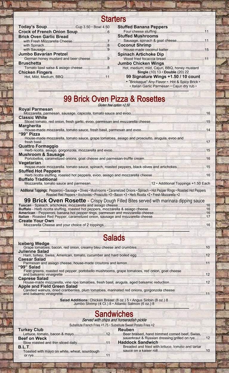 99 Brick Oven - Lancaster, NY