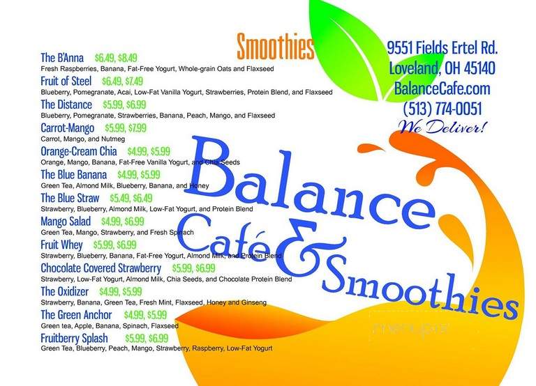 Balance Cafe & Smoothies - Loveland, OH
