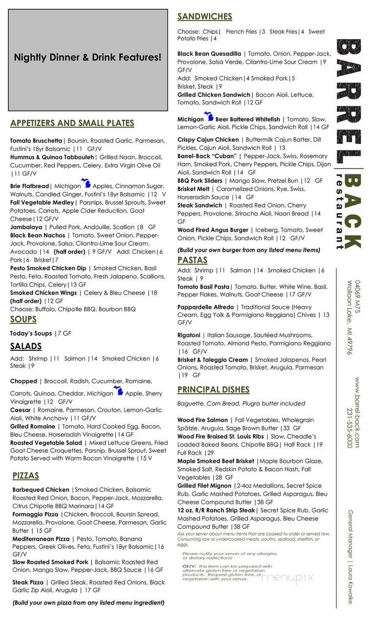 Barrel Back Restaurant - Petoskey, MI