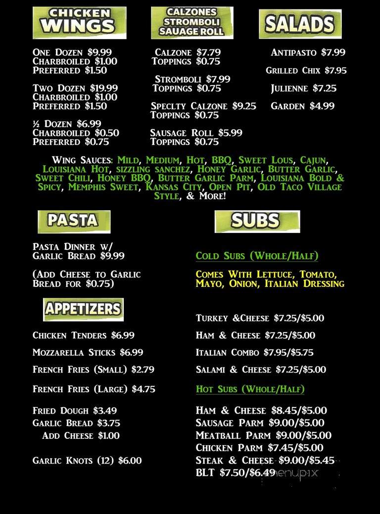 BB'S Pizza - Auburn, NY menu_pic