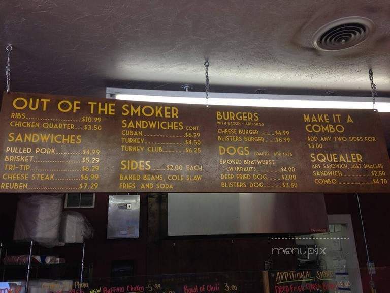 Blister's BBQ - Rexburg, ID menu_pic