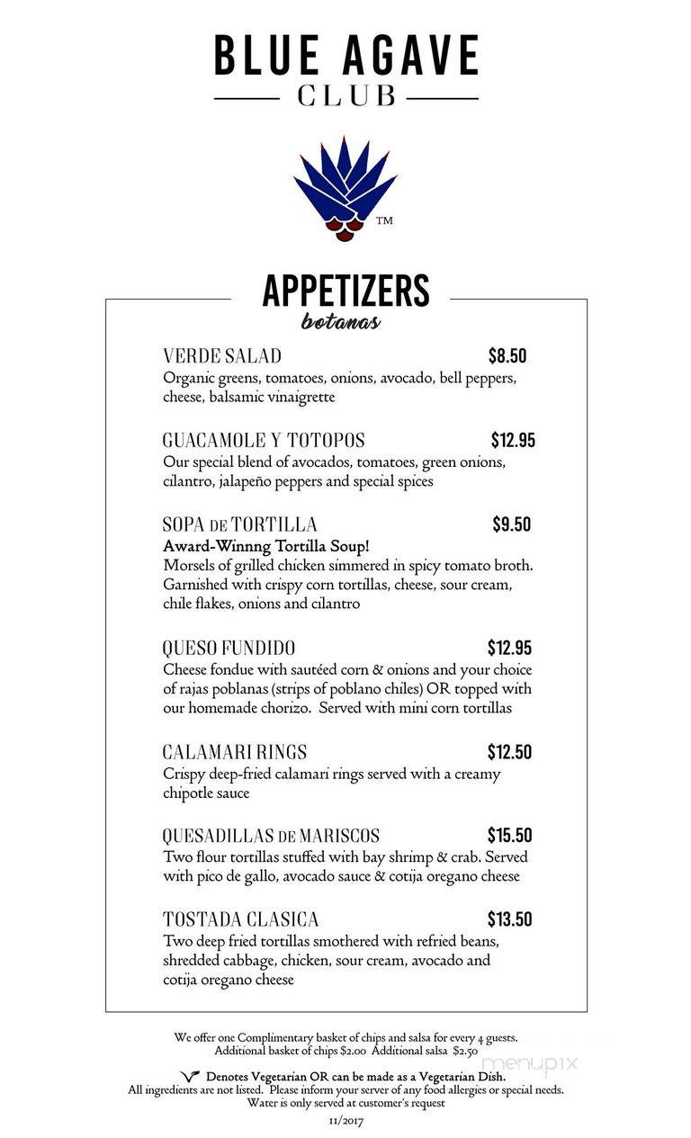 Blue Fox Indian Cuisine - Pleasanton, CA menu_pic