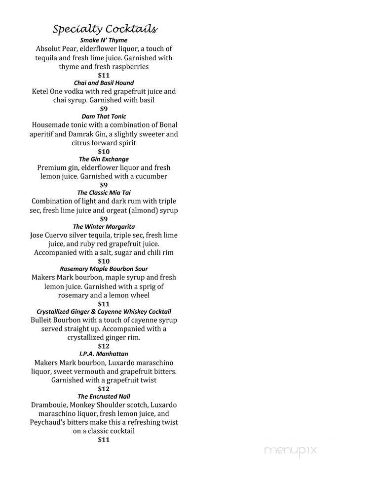 Blues Boulevard Jazz - Greenville - Greenville, SC menu_pic