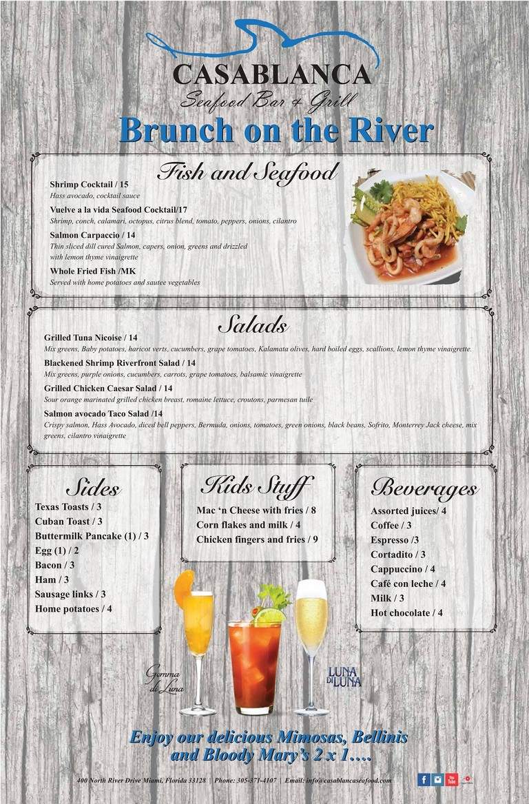Casablanca Seafood Bar and Grill - On the Bay - Miami, FL