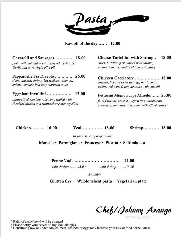 Casserole Bistro - Bloomfield, NJ menu_pic