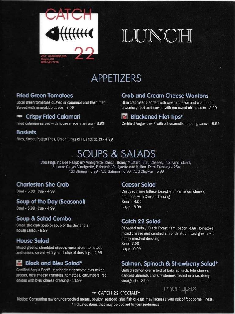 the catch menu