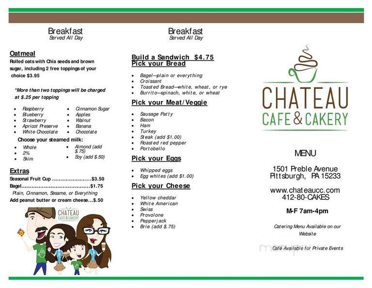 Chateau Cafe and Cakery - Pittsburgh, PA