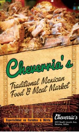 Cheverria's - Jerome, ID menu_pic