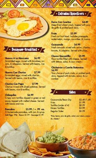 Cheverria's - Jerome, ID menu_pic