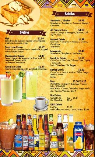 Cheverria's - Jerome, ID menu_pic