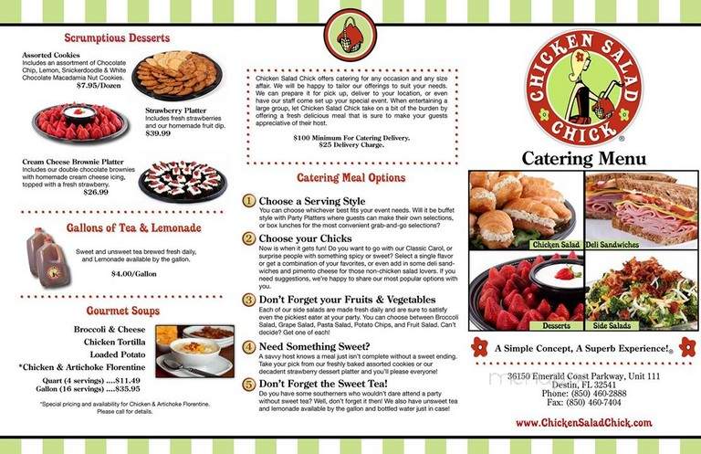 Chicken Salad Chic - Destin, FL menu_pic