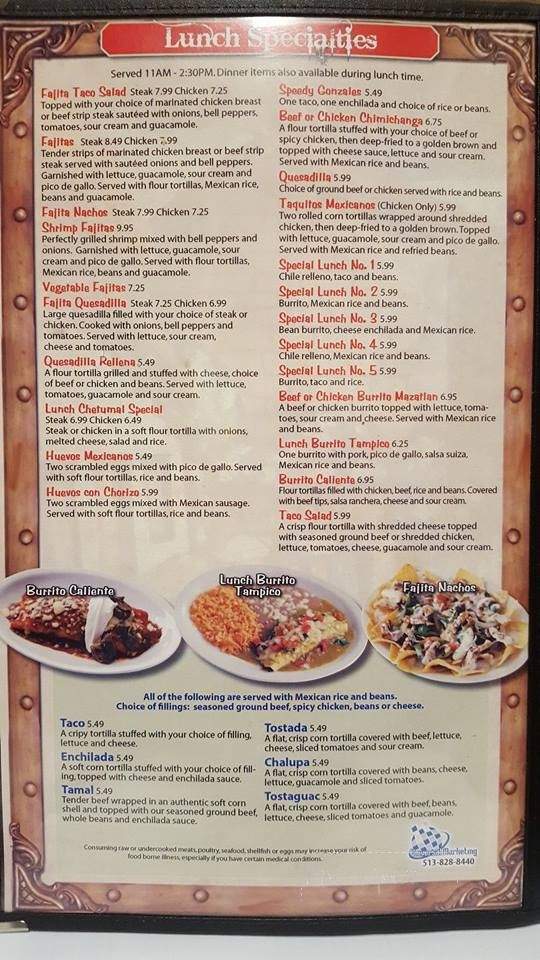 Coco's - Hamilton, OH menu_pic