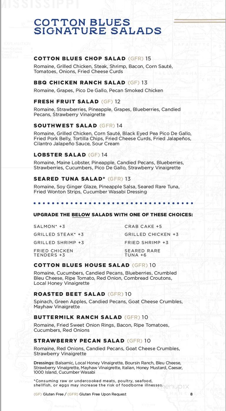 Cotton Blues - Hattiesburg, MS menu_pic