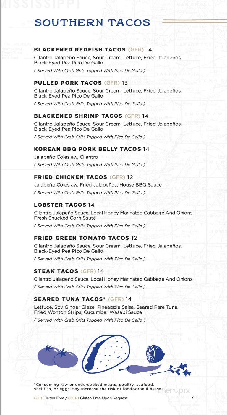 Cotton Blues - Hattiesburg, MS menu_pic