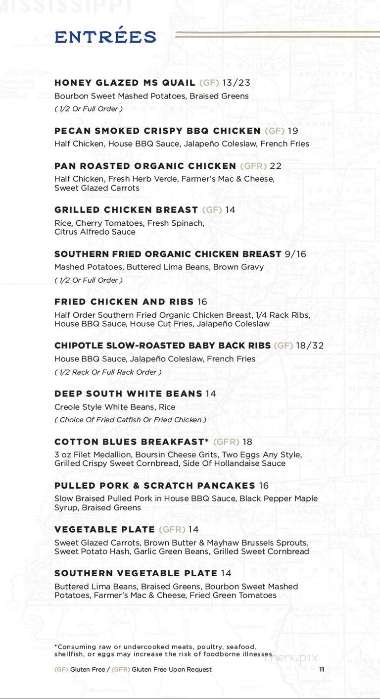Cotton Blues - Hattiesburg, MS menu_pic