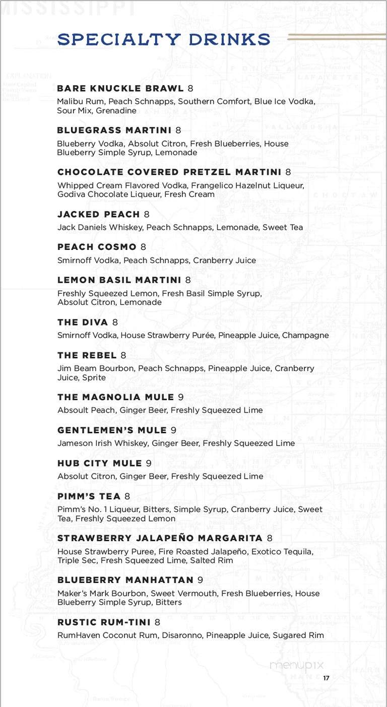 Cotton Blues - Hattiesburg, MS menu_pic