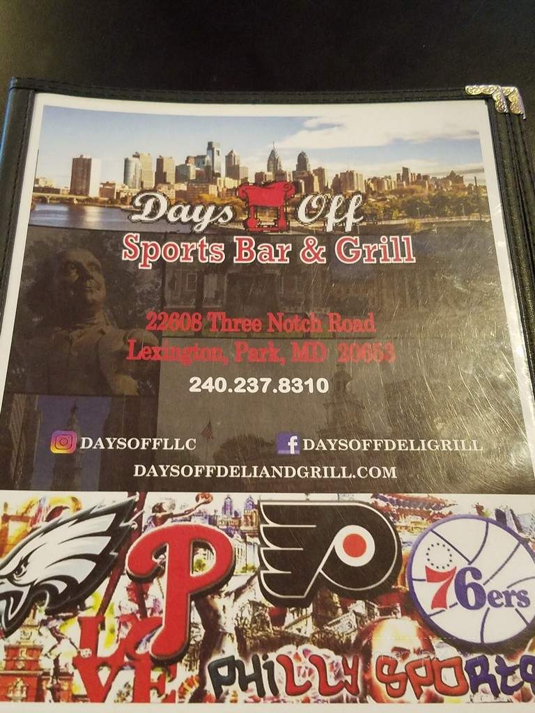 Days Off Deli and Grill - Lexington Park, MD menu_pic