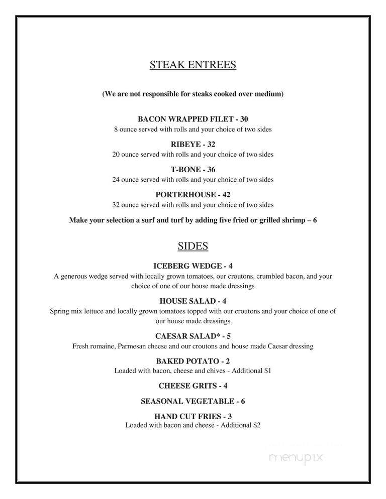 Delta Steak Company - Oxford, MS menu_pic