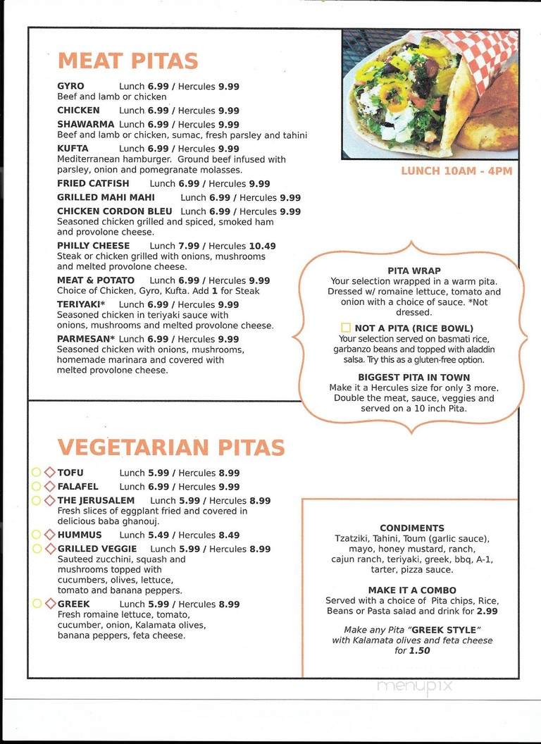 Eat-A-Pita - Louisville, KY menu_pic