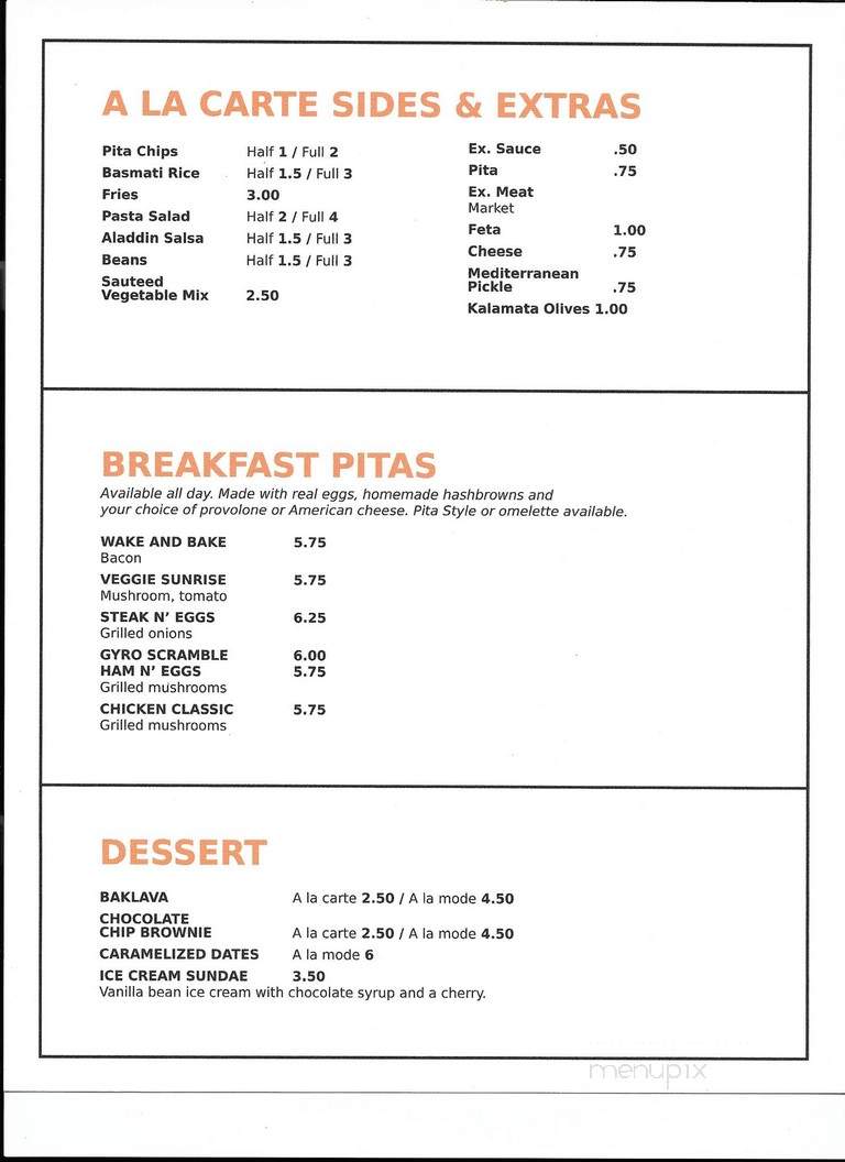Eat-A-Pita - Louisville, KY menu_pic