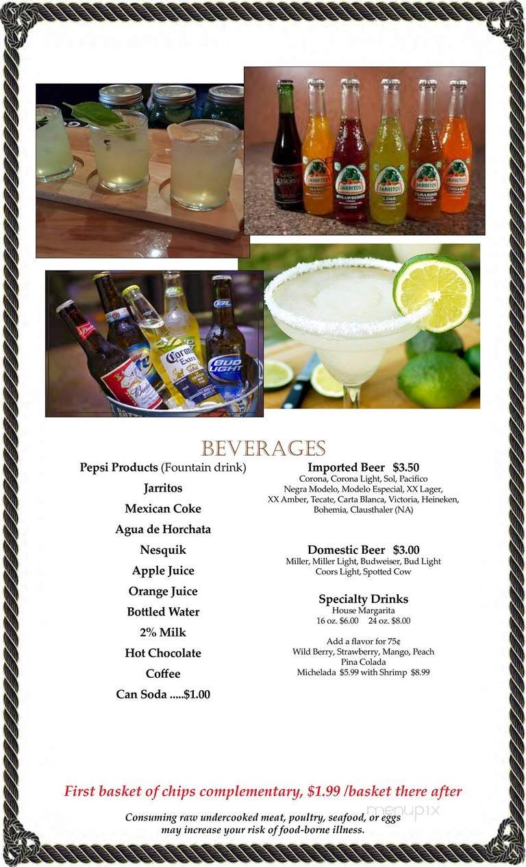 El Patron Mexican Grill and Bar - Appleton, WI menu_pic