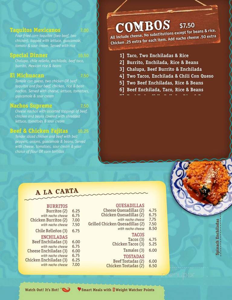 El Portal Mexican Resaturant - Forest City, NC menu_pic