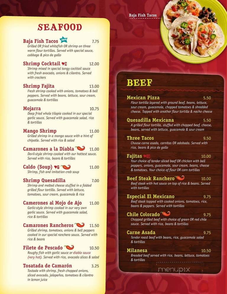 El Portal Mexican Resaturant - Forest City, NC menu_pic