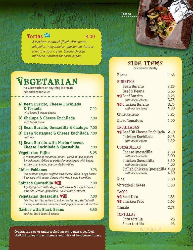 El Portal Mexican Resaturant - Forest City, NC menu_pic