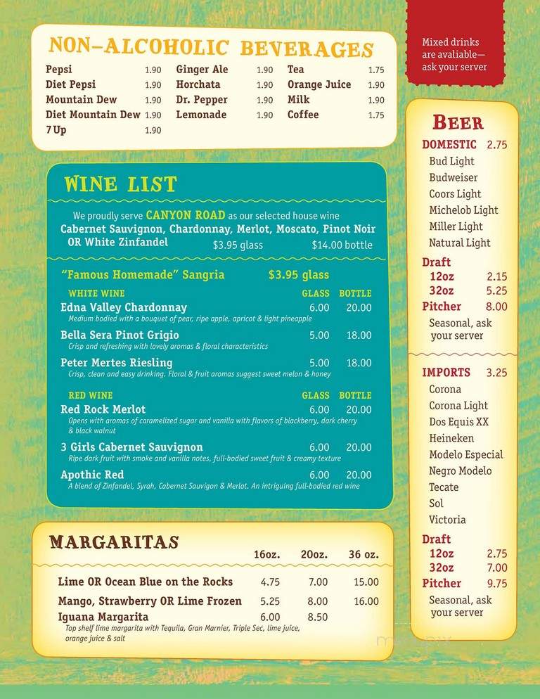 El Portal Mexican Resaturant - Forest City, NC menu_pic