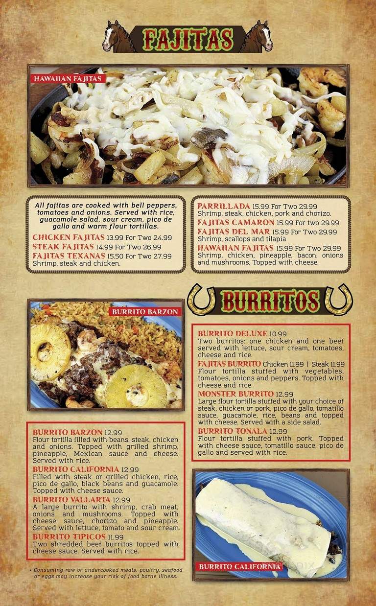 El Ranchero - Milford, OH menu_pic
