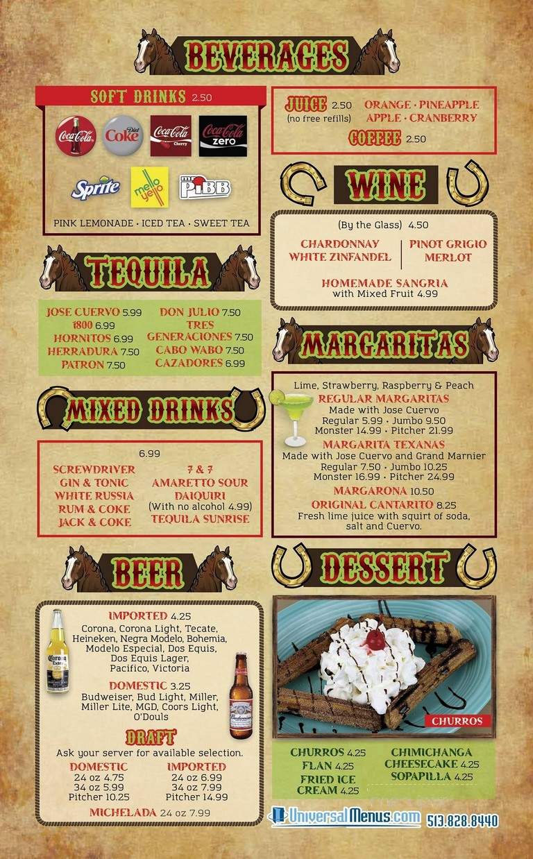 El Ranchero - Milford, OH menu_pic
