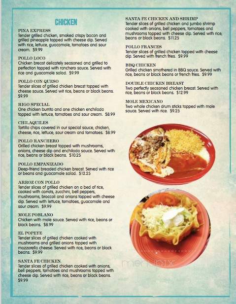 El Ranchito Bar and Grill - Huntington, WV menu_pic