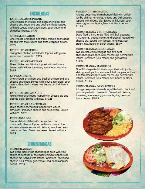 El Ranchito Bar and Grill - Huntington, WV menu_pic