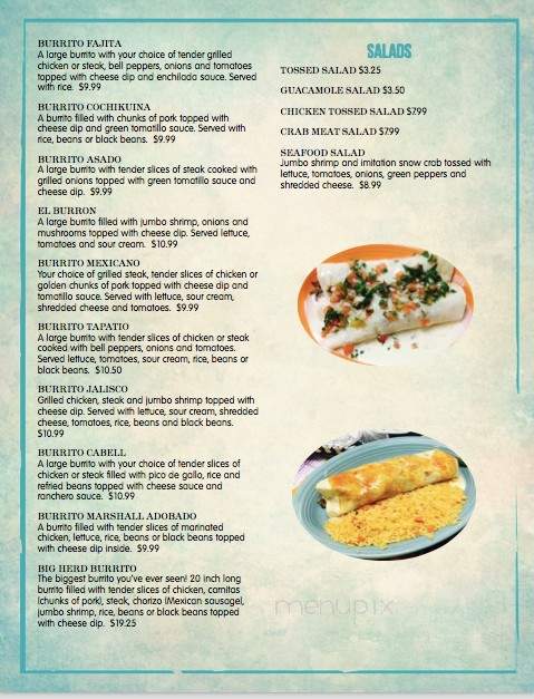 El Ranchito Bar and Grill - Huntington, WV menu_pic