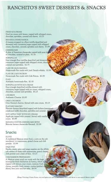 El Ranchito Bar and Grill - Huntington, WV menu_pic