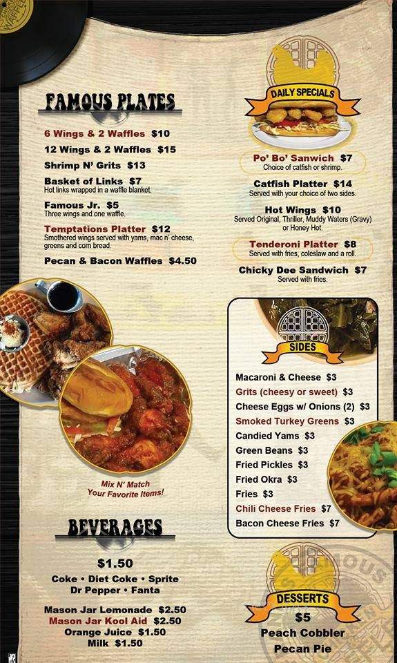 Franks Famous Chicken and Waffles - Albuquerque, NM menu_pic