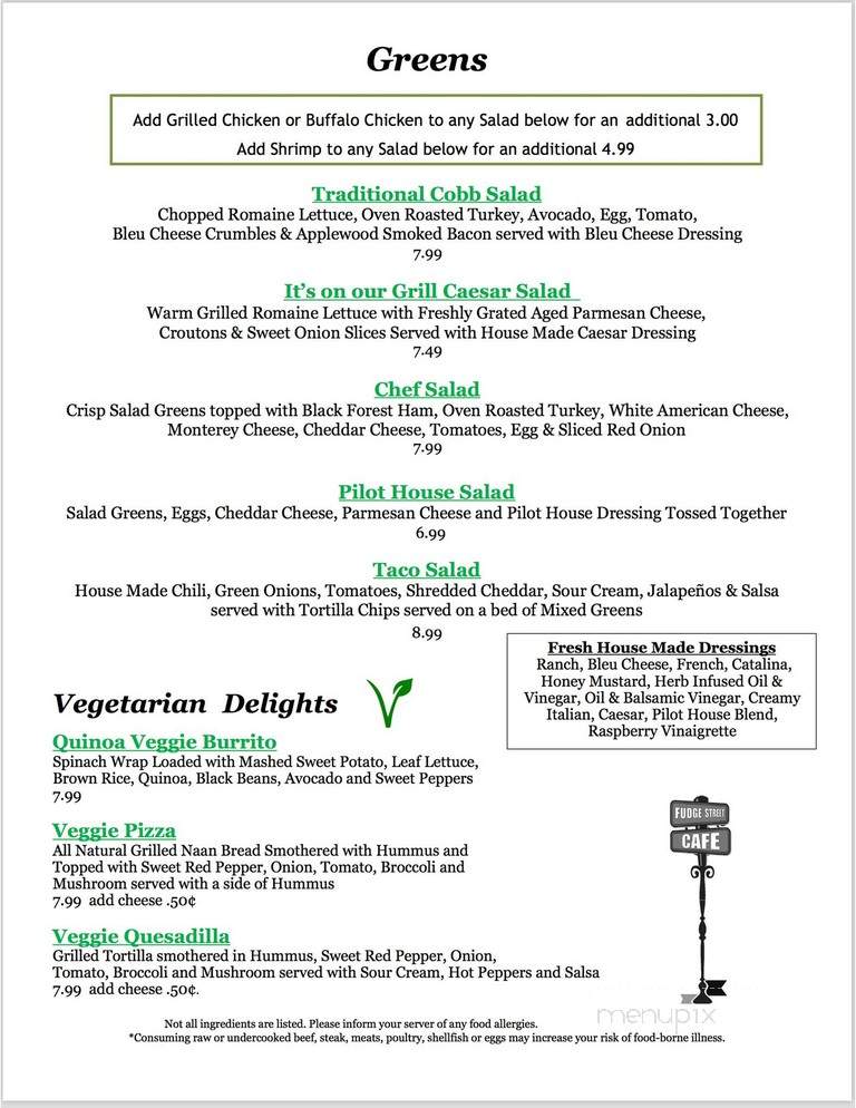 Fudge Street Cafe - Covington, VA menu_pic