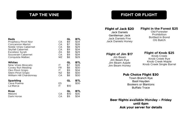 G Pub - Providence, RI menu_pic