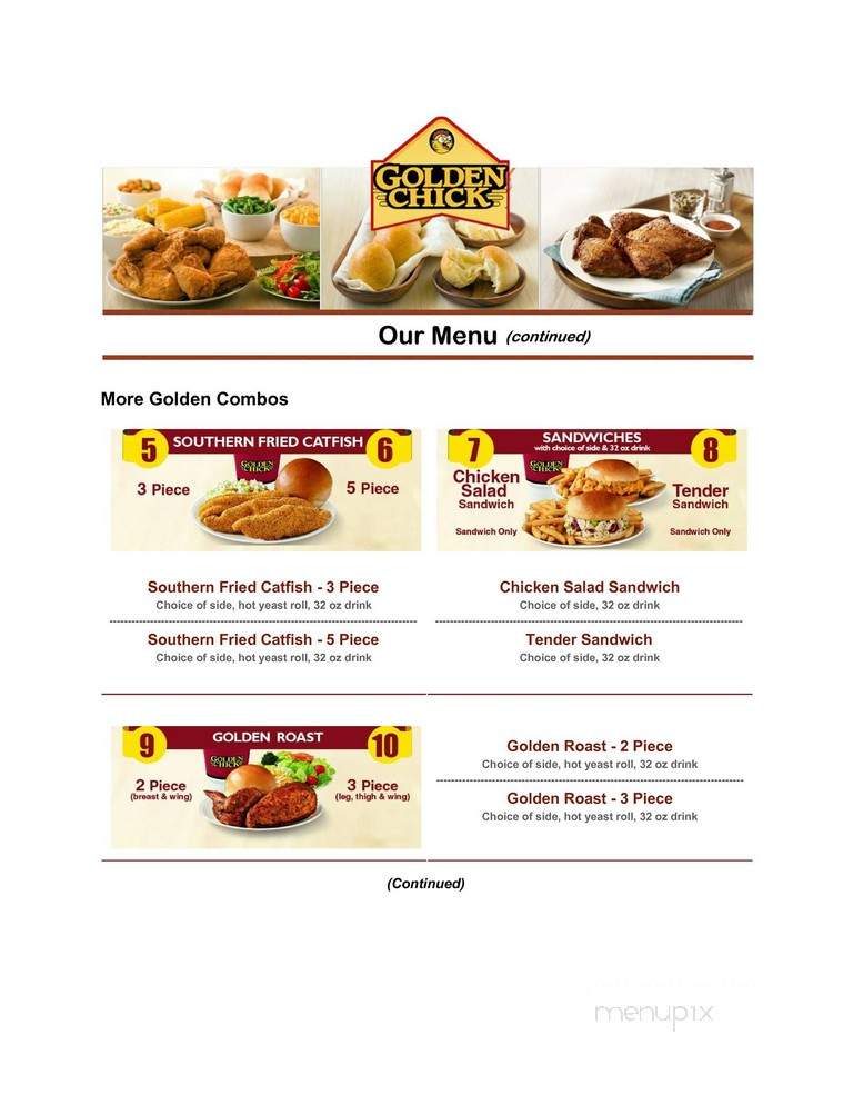 Golden Chick - Sumter, SC menu_pic