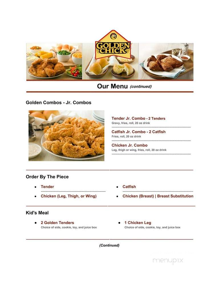 Golden Chick - Sumter, SC menu_pic