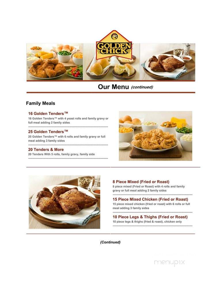 Golden Chick - Sumter, SC menu_pic
